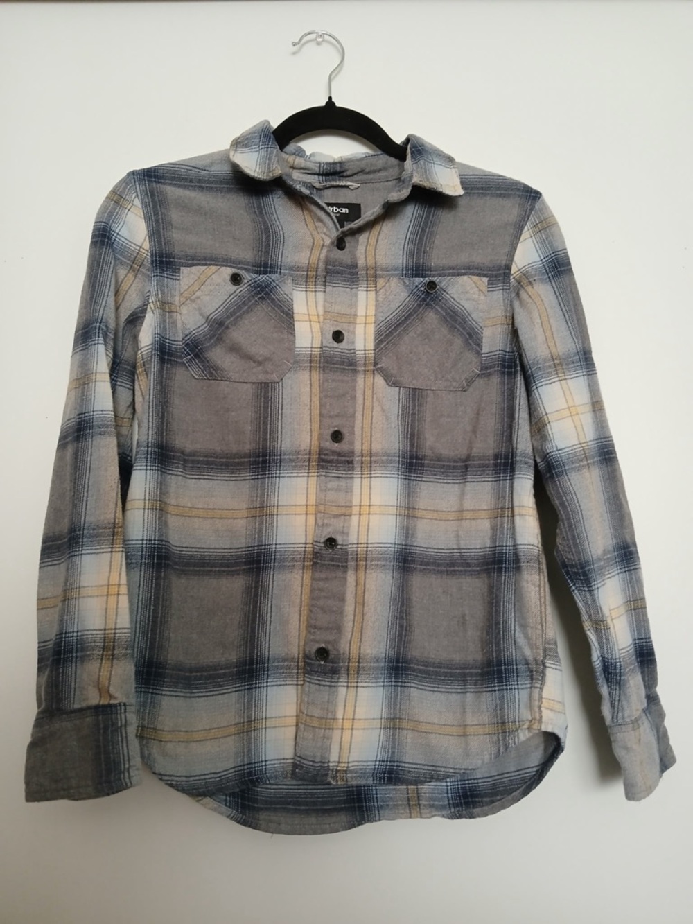 Urban Pipeline kids plaid button up M